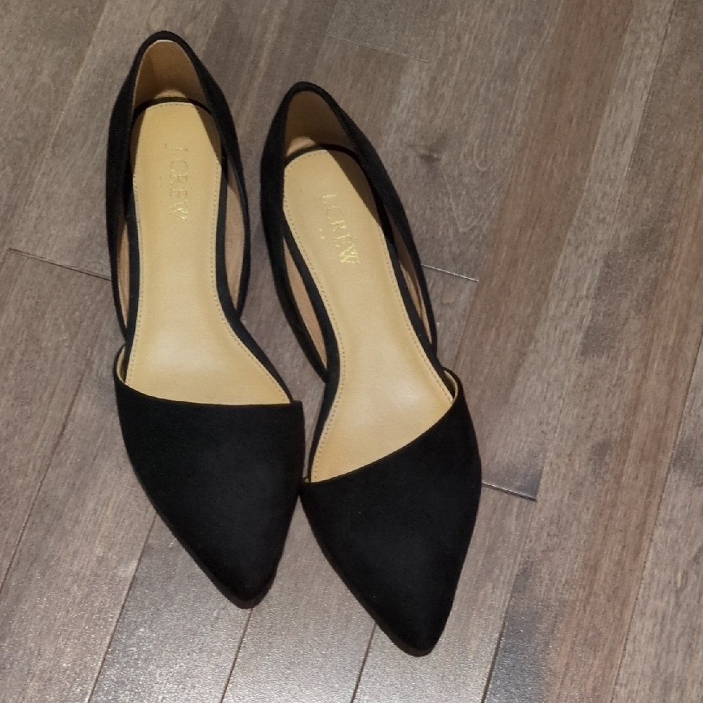 J. Crew Black Suede Women's Flats Size 7